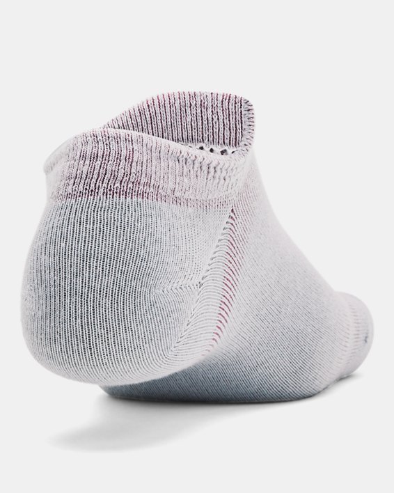 Unisex UA Essential 6-Pack No-Show Socks in Gray image number 2
